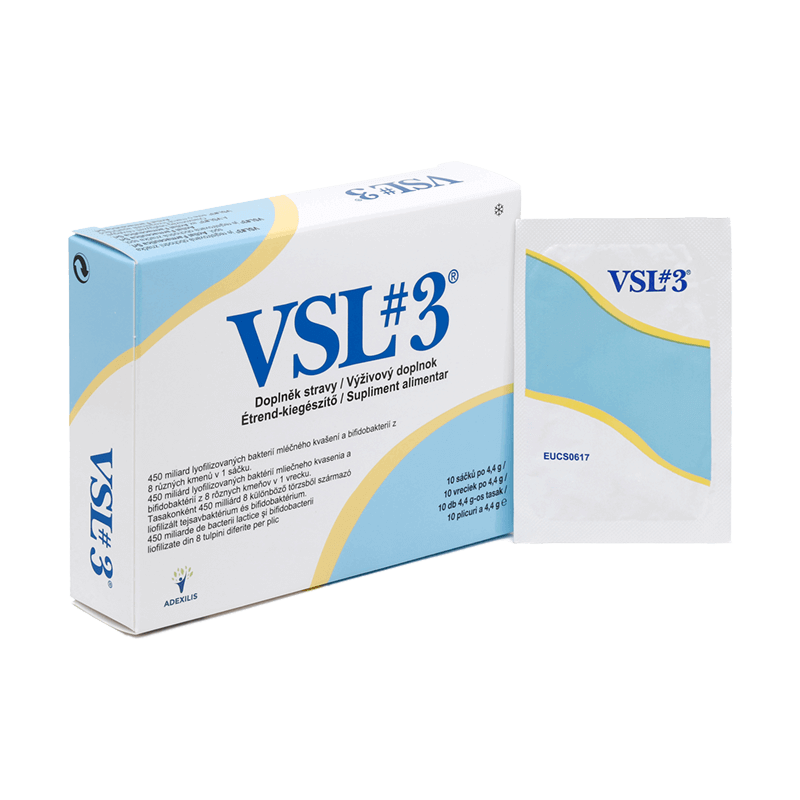 VSL#3 Probiotikum - Élőflórás készítmény 450 milliárd bélbaktériummal - 10 tasak