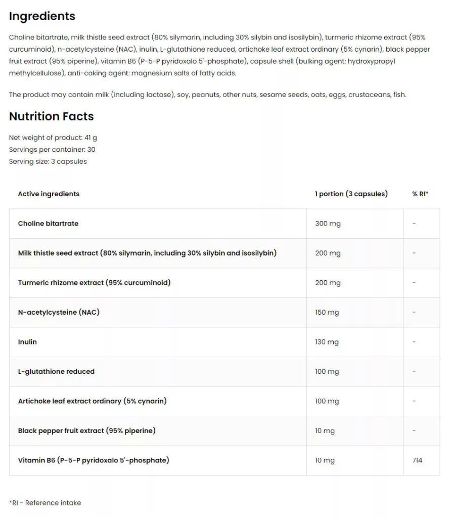 OstroVit Pharma Liver Aid - Máj Regeneráció (90 Kapszula)