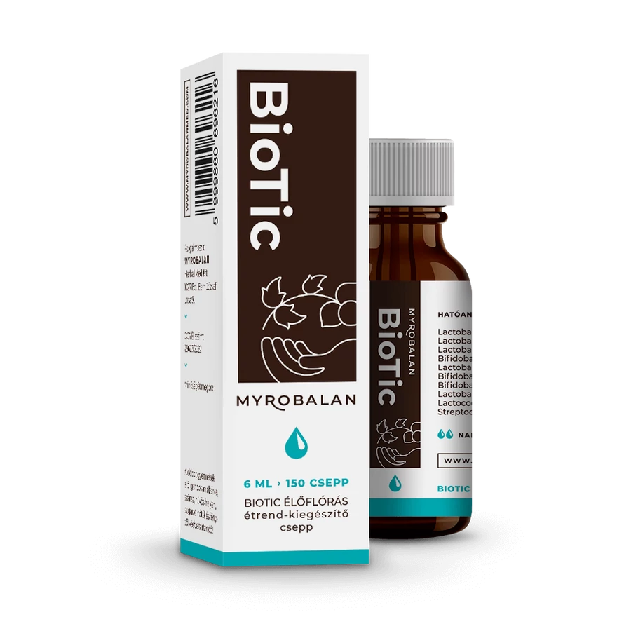 Myrobalan BioTic-probiotikum élőflórás étrend-kiegészítő csepp 10-féle baktériumtörzzsel