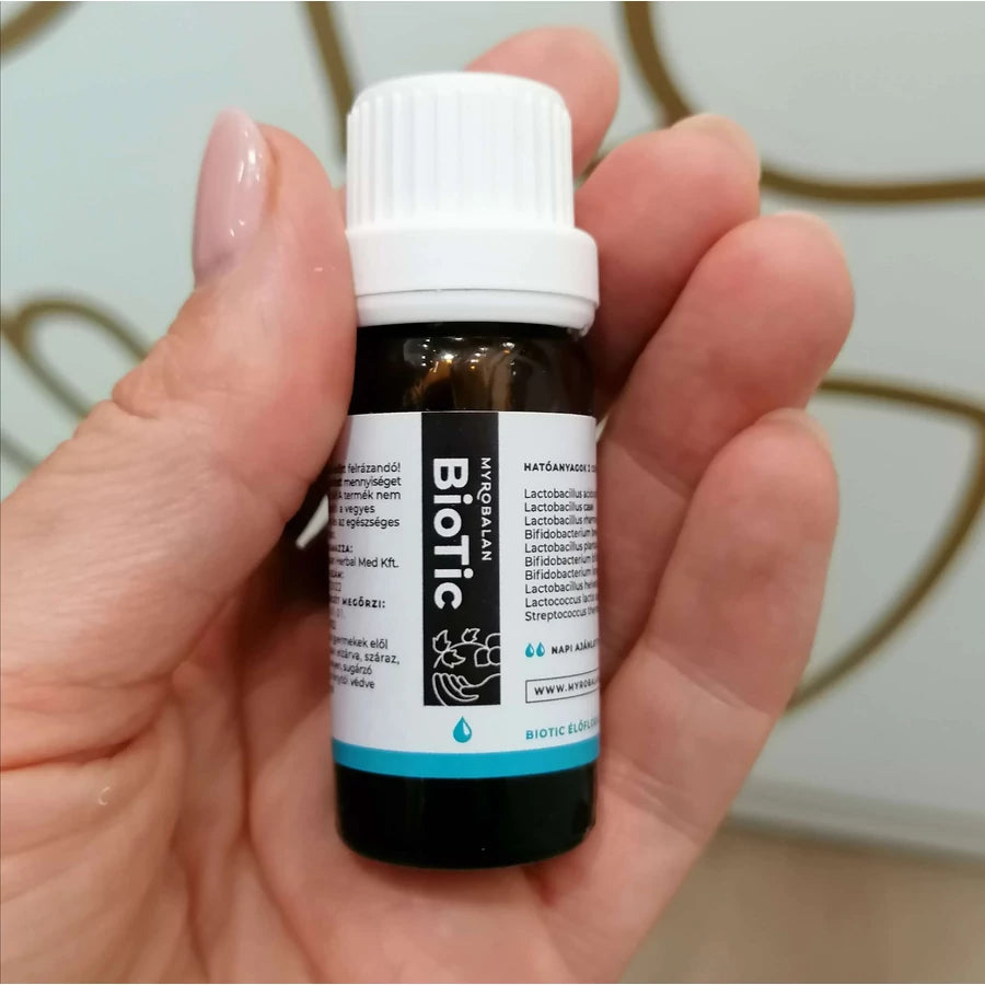 Myrobalan BioTic-probiotikum élőflórás étrend-kiegészítő csepp 10-féle baktériumtörzzsel