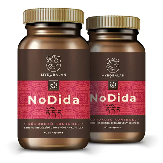 Myrobalan NoDida DUO pack Candida, gombák és élősködők elleni gyógynövény-komplex 2x60 db vegán kapszula 100% gyógynövényőrleménnyel
