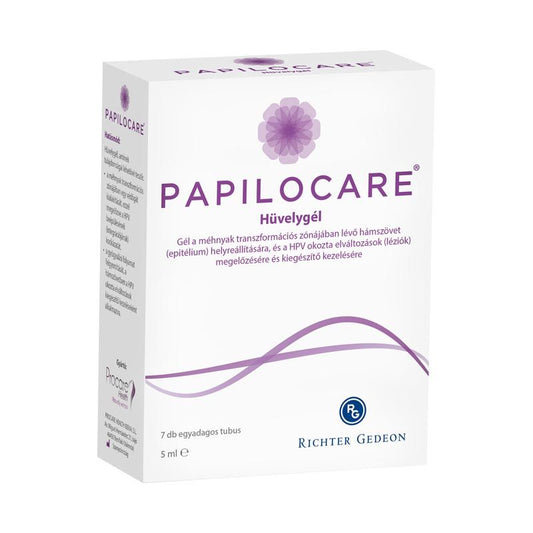 Papilocare hüvelygél  7x5ml - a HPV okozta elváltozások kiegészítő kezelésére