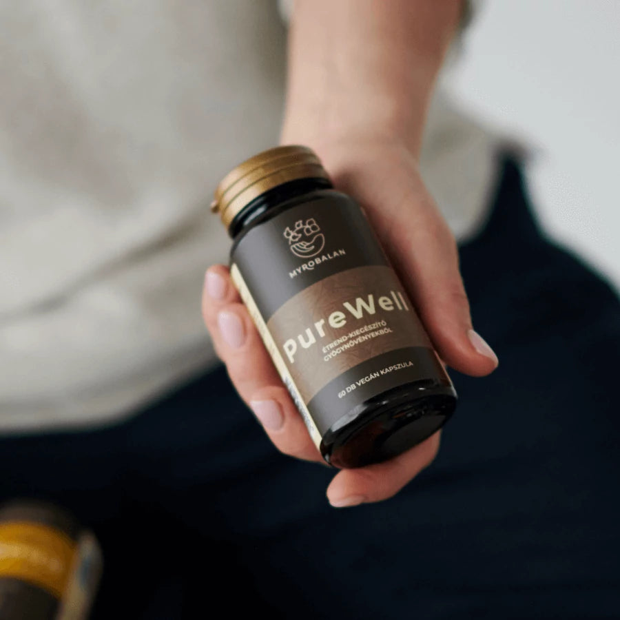 Myrobalan PureWell béltisztító gyógynövény-komplex 60 db vegán kapszula 100% gyógynövényőrleménnyel